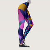 Leggings Motif géométrique Abstrait coloré (Droite)