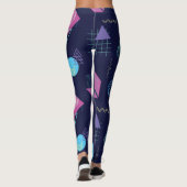 Leggings motif géométrique Abstrait, formes de trait. (Dos)