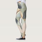 Leggings Motif géométrique Art déco de la Terre (Gauche)