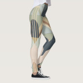 Leggings Motif géométrique Art déco de la Terre (Droite)