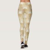 Leggings Motif géométrique Art déco or (Dos)
