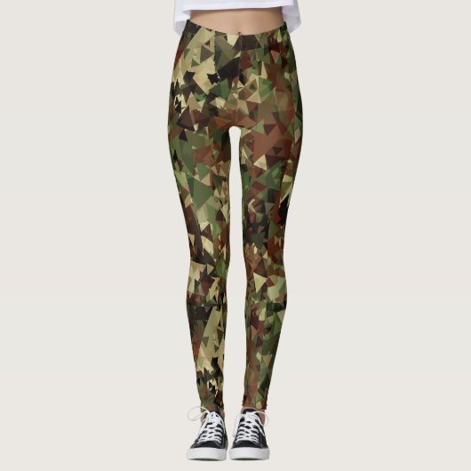 Leggings Motif géométrique Camo (Devant)