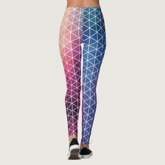 Leggings Motif géométrique coloré (Dos)