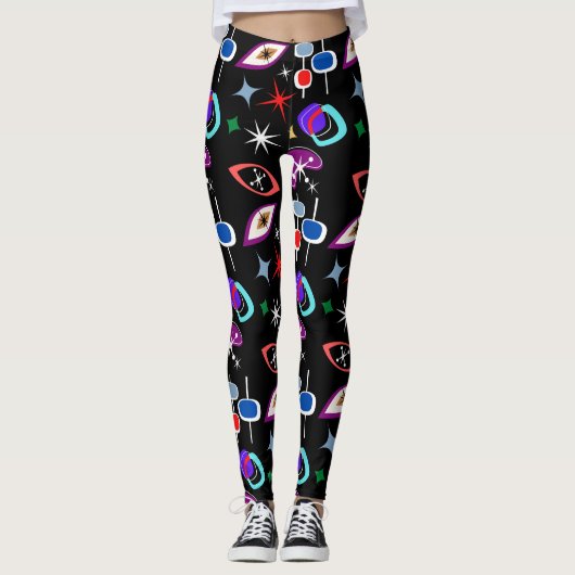 Leggings Motif géométrique coloré (Devant)