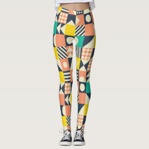 Leggings Motif géométrique coloré sans couture