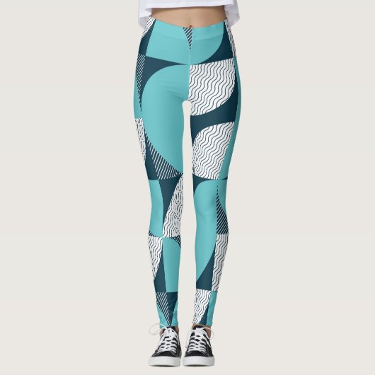 Leggings Motif géométrique créatif (Devant)