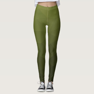 Leggings Motif géométrique du maillage vert de l'Armée