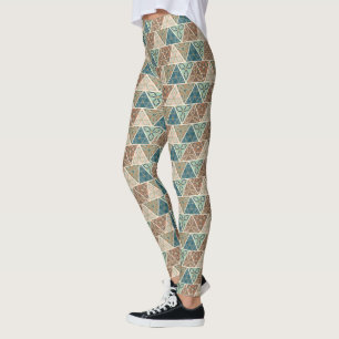 Leggings Motif géométrique extérieur d'étape de Geo