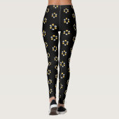Leggings Motif géométrique fin or et argent (Dos)