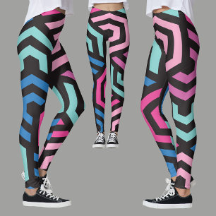 Leggings Motif géométrique Hexagon