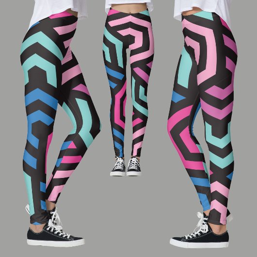 Leggings Motif géométrique Hexagon