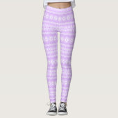Leggings Motif géométrique Mauve Mandala (Devant)