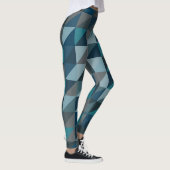 Leggings Motif géométrique moderne et élégant Blue Ombre (Droite)