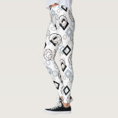 Leggings Motif géométrique moderne multicolore (Gauche)