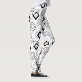 Leggings Motif géométrique moderne multicolore (Droite)