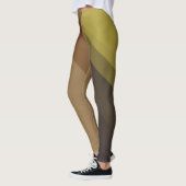 Leggings Motif géométrique moderne Tan Brown (Gauche)
