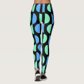 Leggings Motif géométrique moyen élégant (Dos)