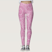 Leggings Motif géométrique Mulberry Mandala (Devant)