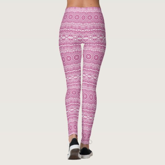 Leggings Motif géométrique Mulberry Mandala (Dos)