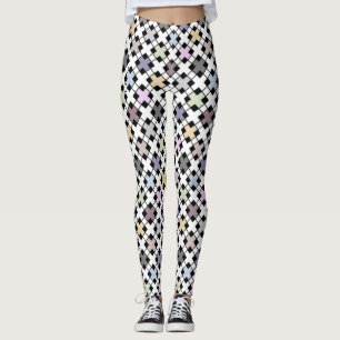 Leggings Motif géométrique multicolore