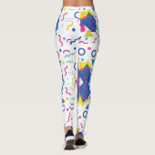 Leggings Motif géométrique Retro Memphis (Dos)