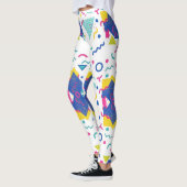 Leggings Motif géométrique Retro Memphis (Gauche)