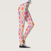 Leggings Motif géométrique rose orange (Droite)