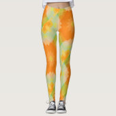 Leggings Motif géométrique solaire Floral (Devant)
