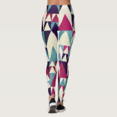 Leggings Motif géométrique triangle rétro (Dos)