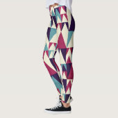 Leggings Motif géométrique triangle rétro (Gauche)