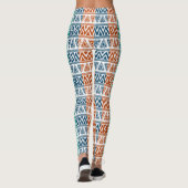 Leggings Motif géométrique tribal coloré (Dos)