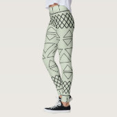 Leggings Motif géométrique vert (Gauche)