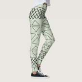 Leggings Motif géométrique vert (Droite)