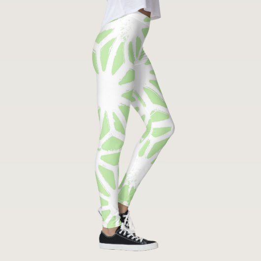 Leggings Motif géométrique vert pomme (Droite)