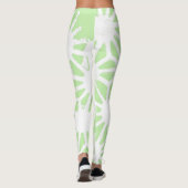 Leggings Motif géométrique vert pomme (Dos)