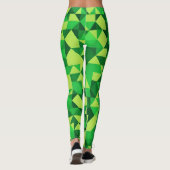 Leggings Motif géométrique vert Saint Patrick's Day (Dos)