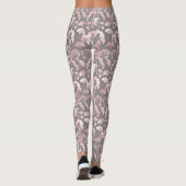 Leggings Motif Ginkgo Rose Noir Chic (Dos)