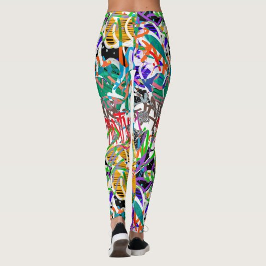 Leggings Motif Graffiti (Dos)