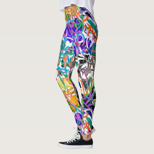 Leggings Motif Graffiti (Gauche)
