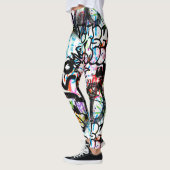 Leggings Motif Graffiti (Gauche)