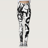 Leggings Motif Graffiti (Devant)