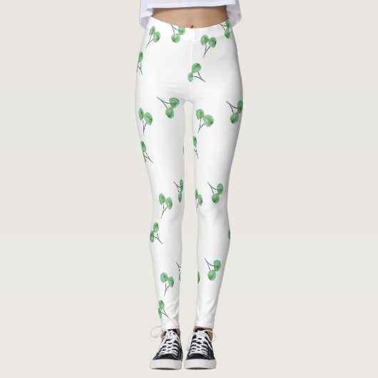 Leggings Motif Green Cherry (Devant)