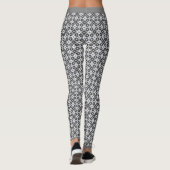 Leggings Motif gris et blanc (Dos)