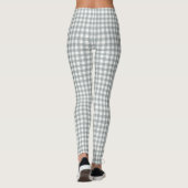 Leggings Motif gris et blanc En vichy (Dos)