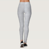 Leggings Motif Gris Fleur De Lis (Dos)