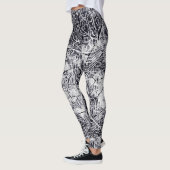 Leggings Motif grunge urbain de carte de style de rue (Gauche)