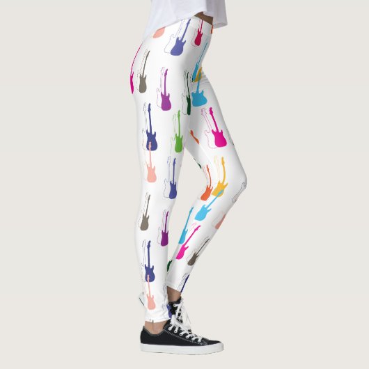 LEGGINGS MOTIF GUITAR COLORÉ (Droite)