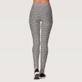 Leggings Motif Hélix gris chic (Dos)