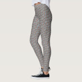 Leggings Motif Hélix gris chic (Gauche)