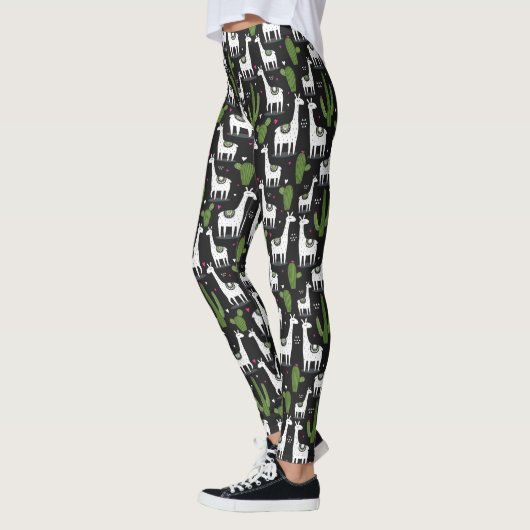 Leggings Motif heureux de lama (Gauche)